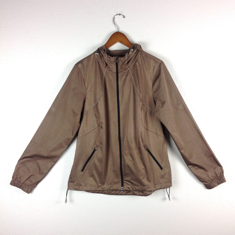 Copper bronze brown metallic Zella Windbreaker L